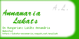 annamaria lukats business card